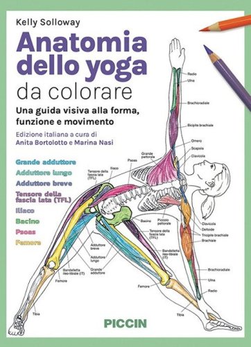 Anatomia dello yoga da colorare. Una guida visiva alla forma, funzione e movimento
