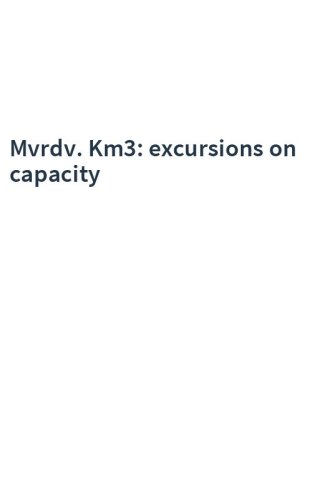 Mvrdv. Km3: excursions on capacity