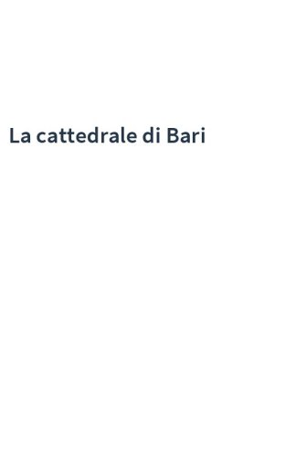 La cattedrale di Bari