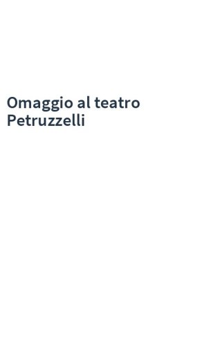 Omaggio al teatro Petruzzelli