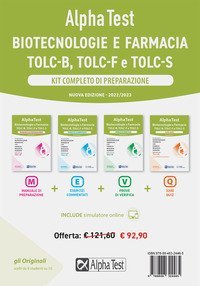 Libri per Superare il Test Ingresso Biotecnologie, Farmacia, CTF, Agraria