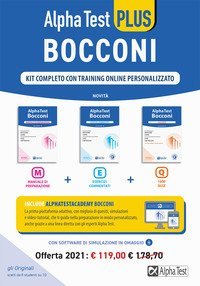 Alpha Test PLUS Bocconi. Kit completo con training online personalizzato