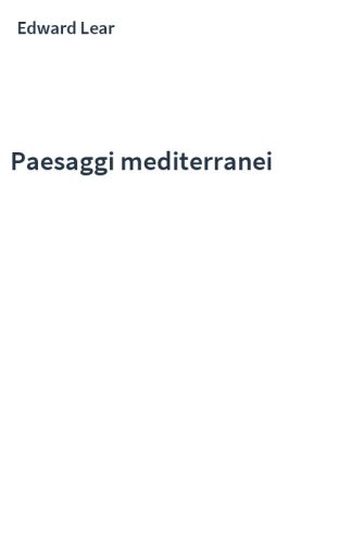 Paesaggi mediterranei