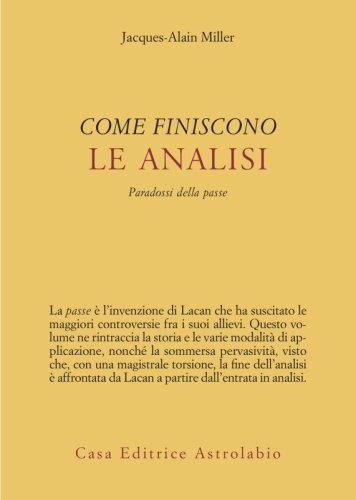 Come finiscono le analisi. Paradossi della passe