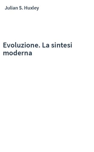 Evoluzione. La sintesi moderna