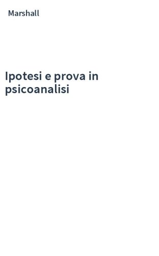 Ipotesi e prova in psicoanalisi