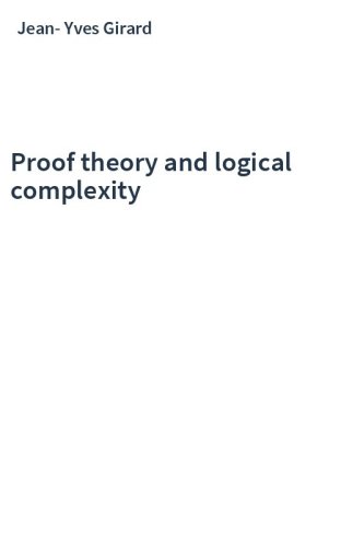 Proof theory and logical complexity
