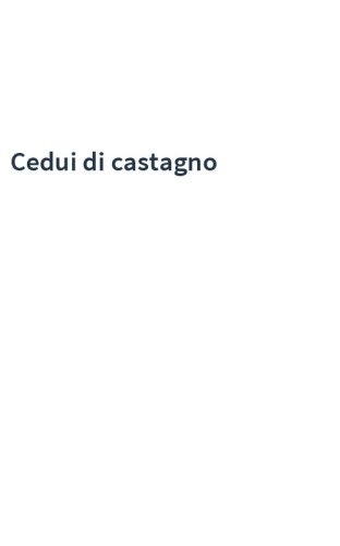 Cedui di castagno