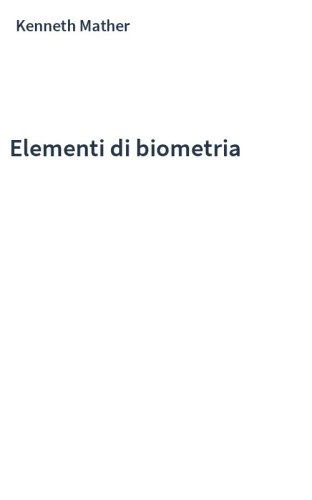 Elementi di biometria