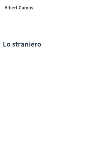Lo straniero
