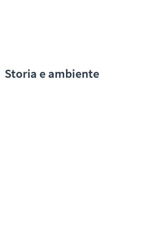 Storia e ambiente