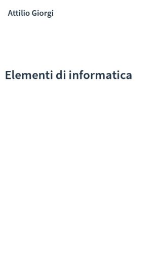 Elementi di informatica