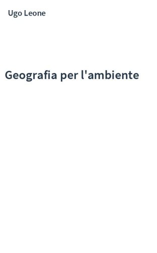 Geografia per l'ambiente