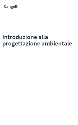 Introduzione alla progettazione ambientale