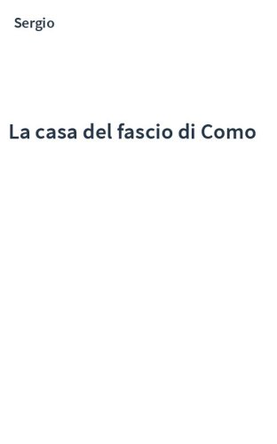 La casa del fascio di Como