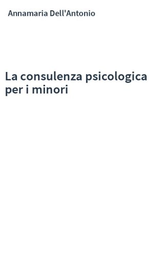 La consulenza psicologica per i minori