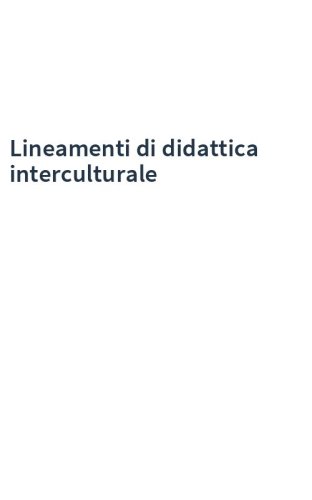 Lineamenti di didattica interculturale