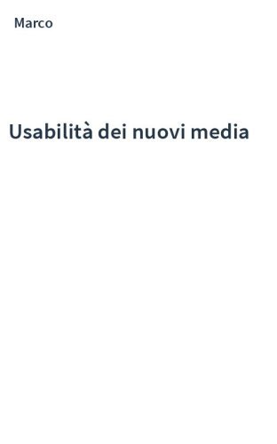 Usabilità dei nuovi media