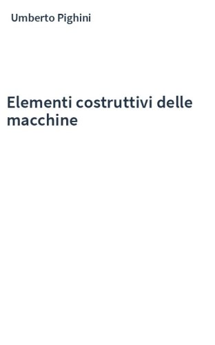Elementi costruttivi delle macchine
