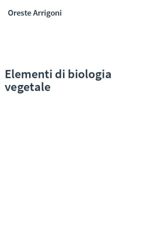 Elementi di biologia vegetale