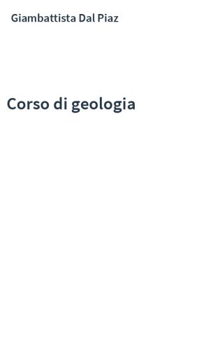 Corso di geologia