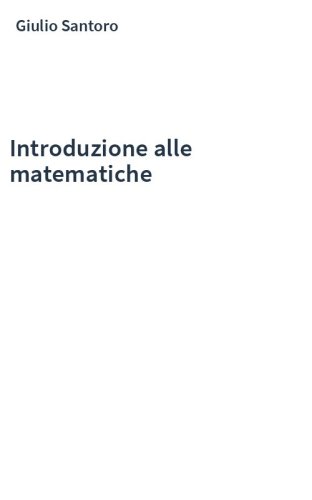 Introduzione alle matematiche