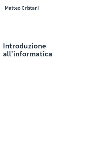 Introduzione all'informatica