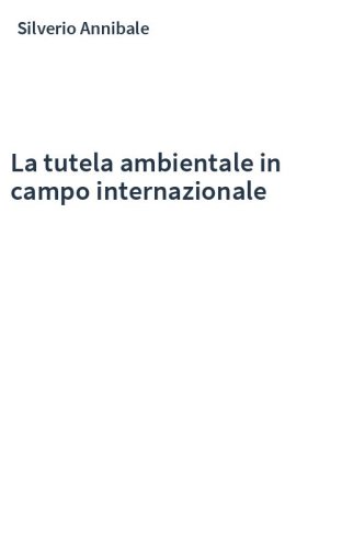 La tutela ambientale in campo internazionale