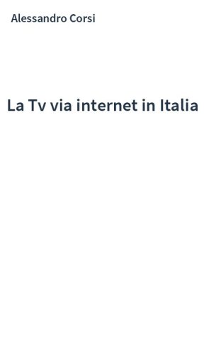La Tv via internet in Italia