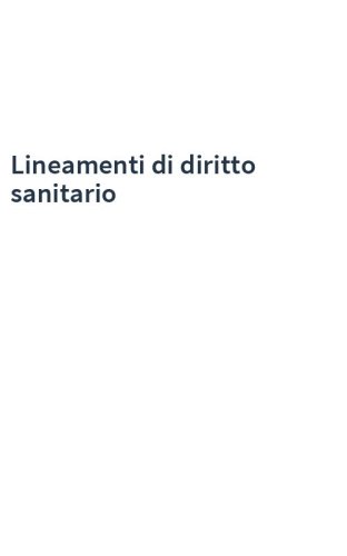 Lineamenti di diritto sanitario