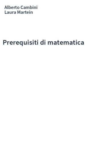 Prerequisiti di matematica
