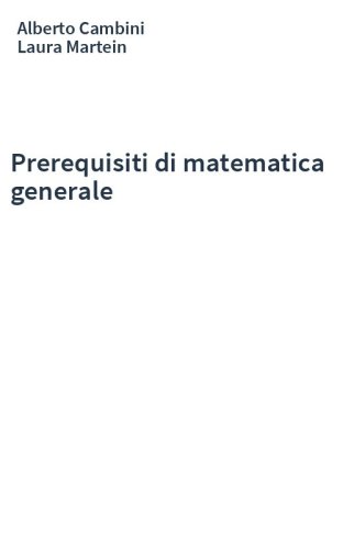 Prerequisiti di matematica generale