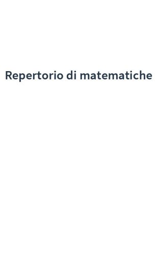Repertorio di matematiche