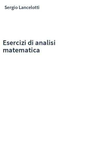 Esercizi di analisi matematica