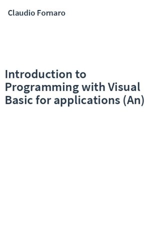 Introduction to Programming with Visual Basic for applications (An)