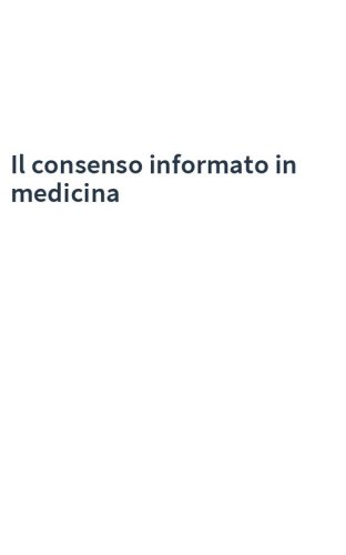 Il consenso informato in medicina