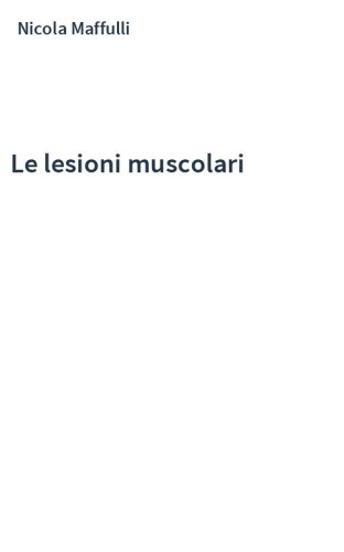 Le lesioni muscolari