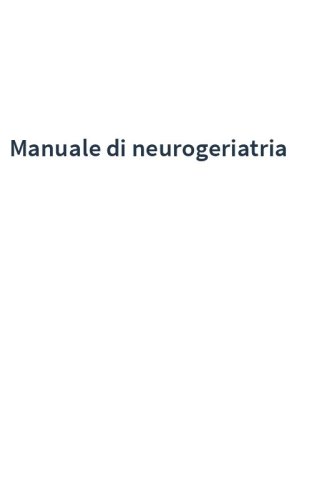 Manuale di neurogeriatria