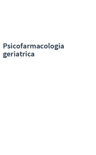 Psicofarmacologia geriatrica