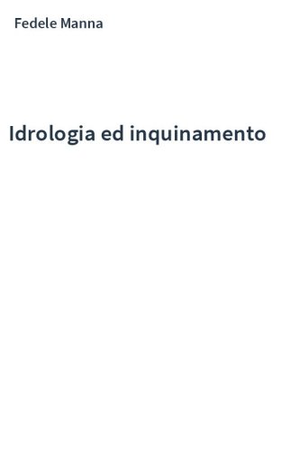 Idrologia ed inquinamento