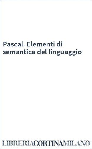 Pascal. Elementi di semantica del linguaggio