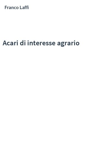 Acari di interesse agrario