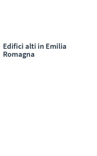 Edifici alti in Emilia Romagna