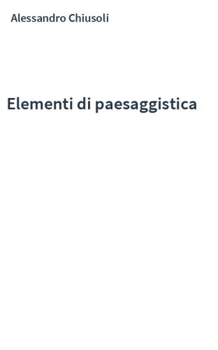 Elementi di paesaggistica