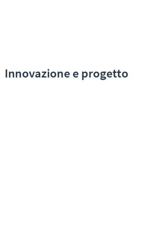 Innovazione e progetto