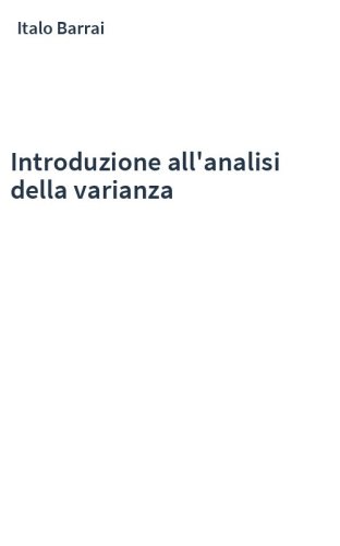 Introduzione all'analisi della varianza