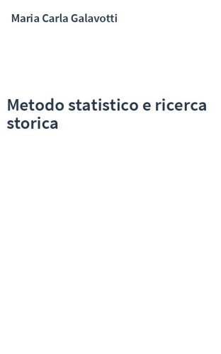 Metodo statistico e ricerca storica