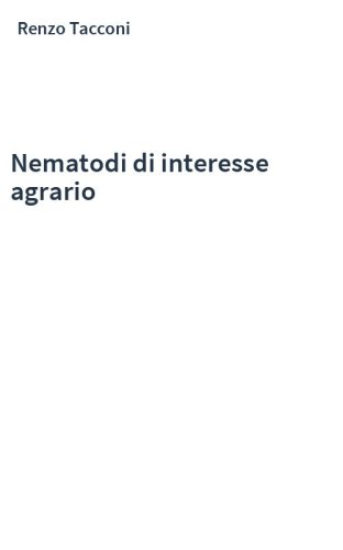 Nematodi di interesse agrario