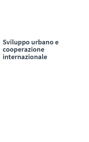 Sviluppo urbano e cooperazione internazionale