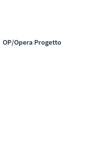 OP/Opera Progetto